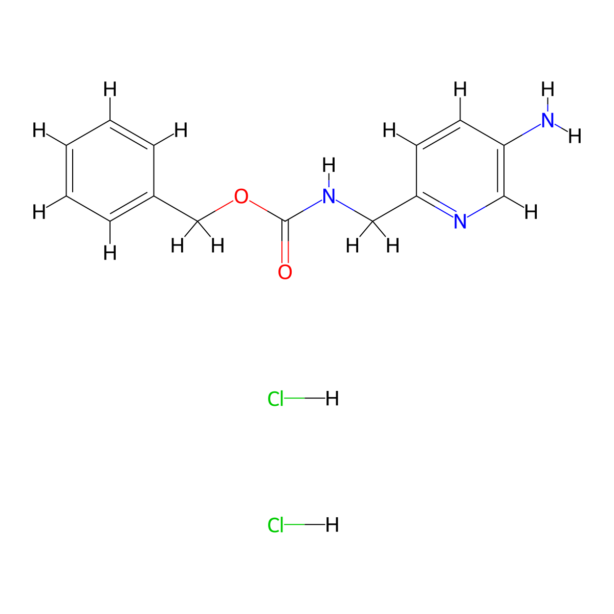 benzyl N-[(5-aminopyridin-2-yl)methyl]carbamate dihydrochloride molecular structure, CAS 2755403-92-8