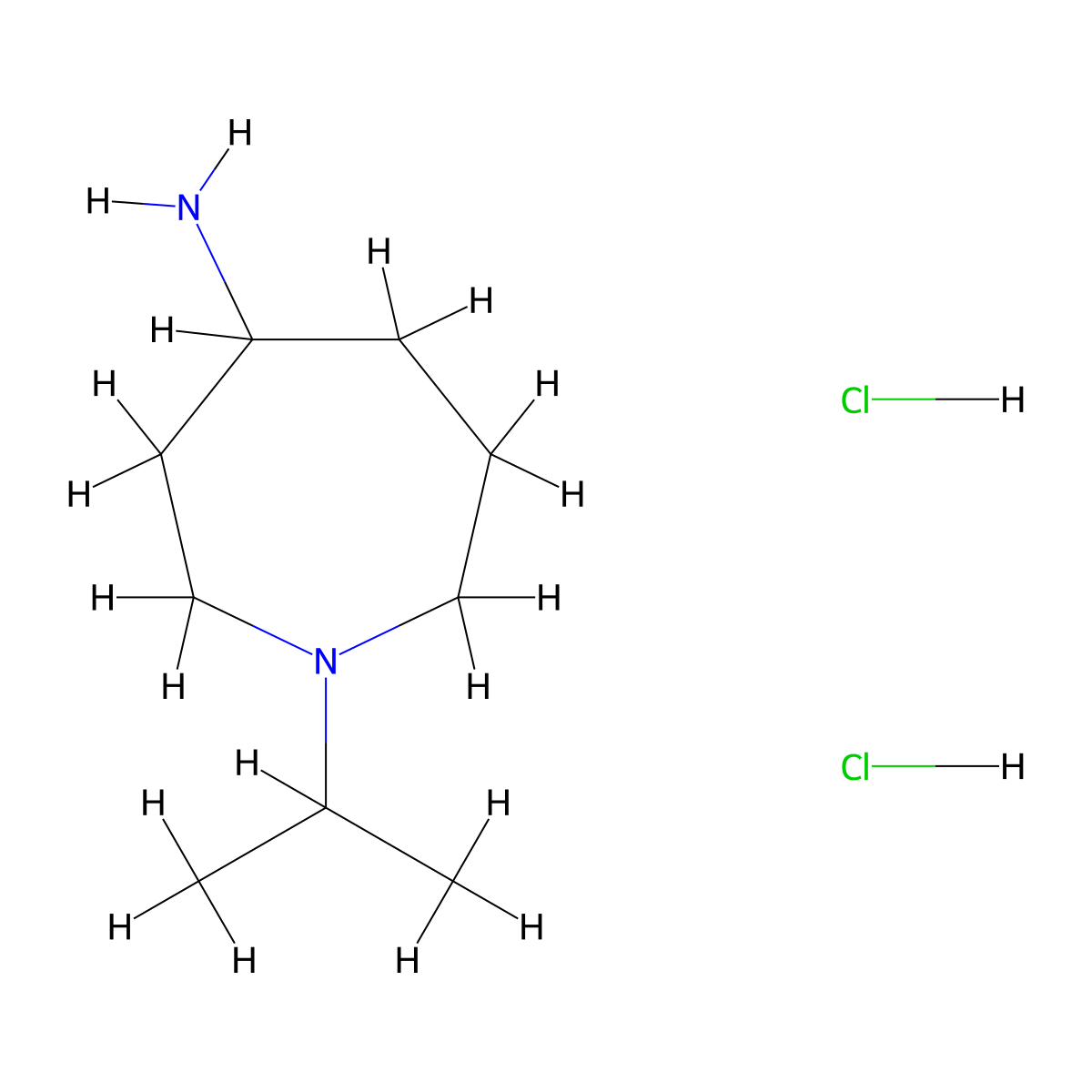 1-Isopropyl-4-azepanamine dihydrochloride molecular structure, CAS 2755403-96-2