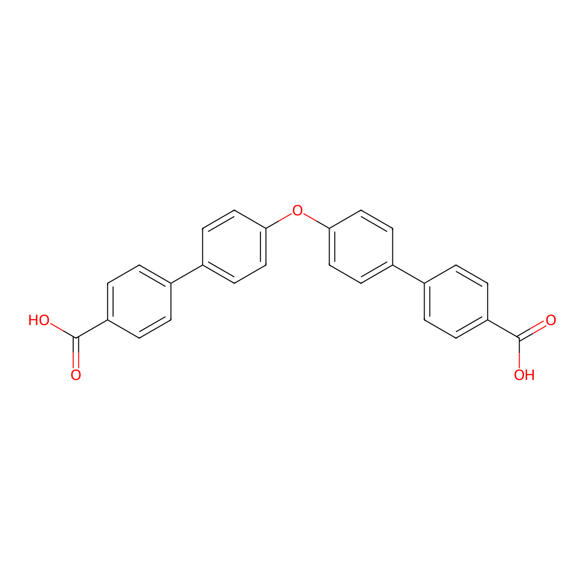 4',4'''-Oxybis(([1,1'-biphenyl]-4-carboxylic acid)) molecular structure, CAS 2755653-45-1