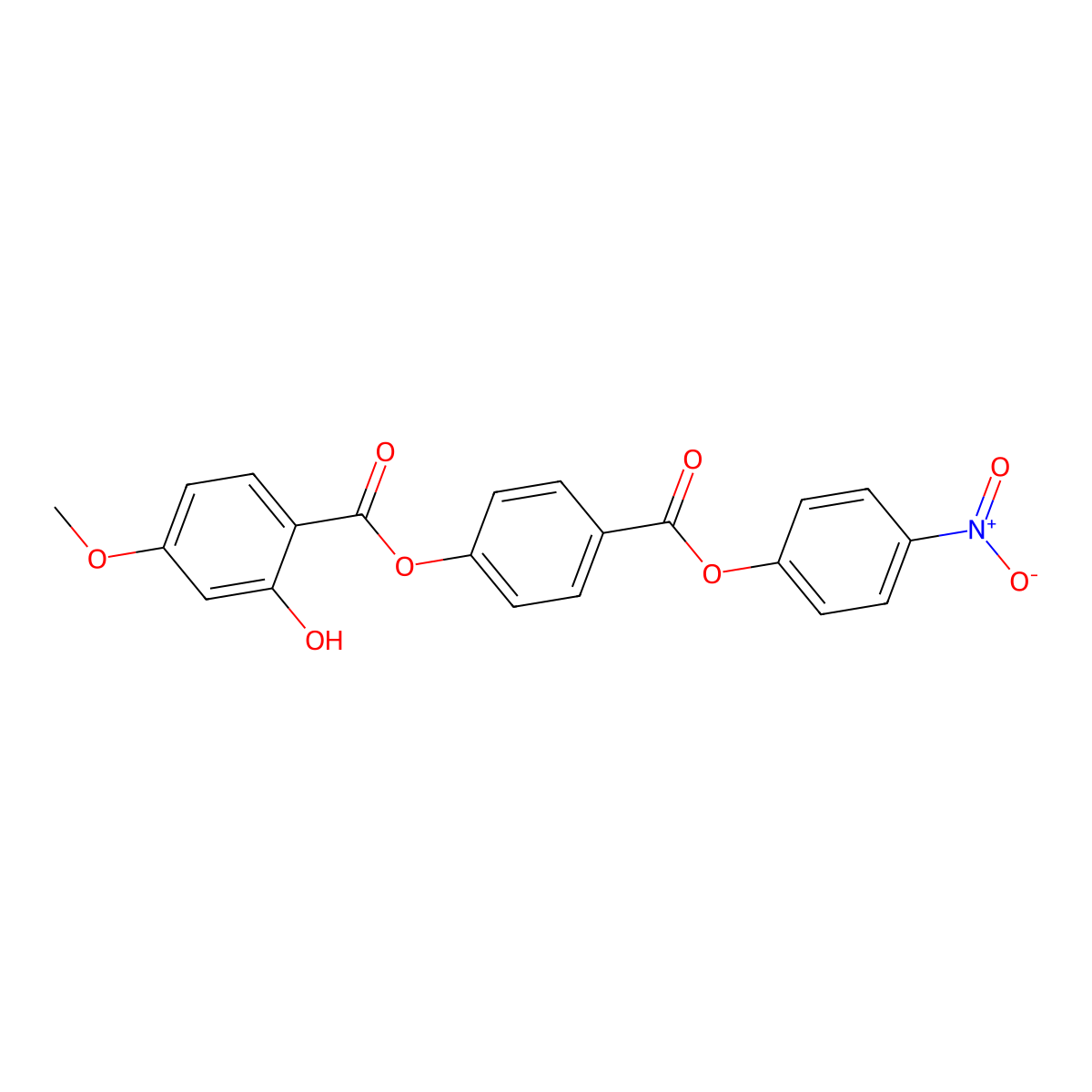 [4-(4-Nitrophenoxy)carbonylphenyl] 2-hydroxy-4-methoxy-benzoate molecular structure, CAS 2755708-71-3
