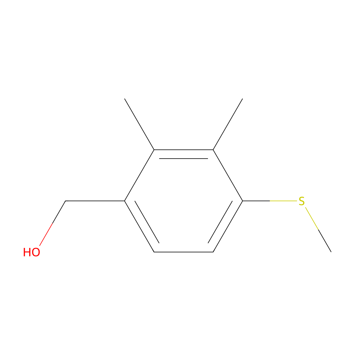 (2,3-Dimethyl-4-(methylthio)phenyl)methanol molecular structure, CAS 2755716-60-8