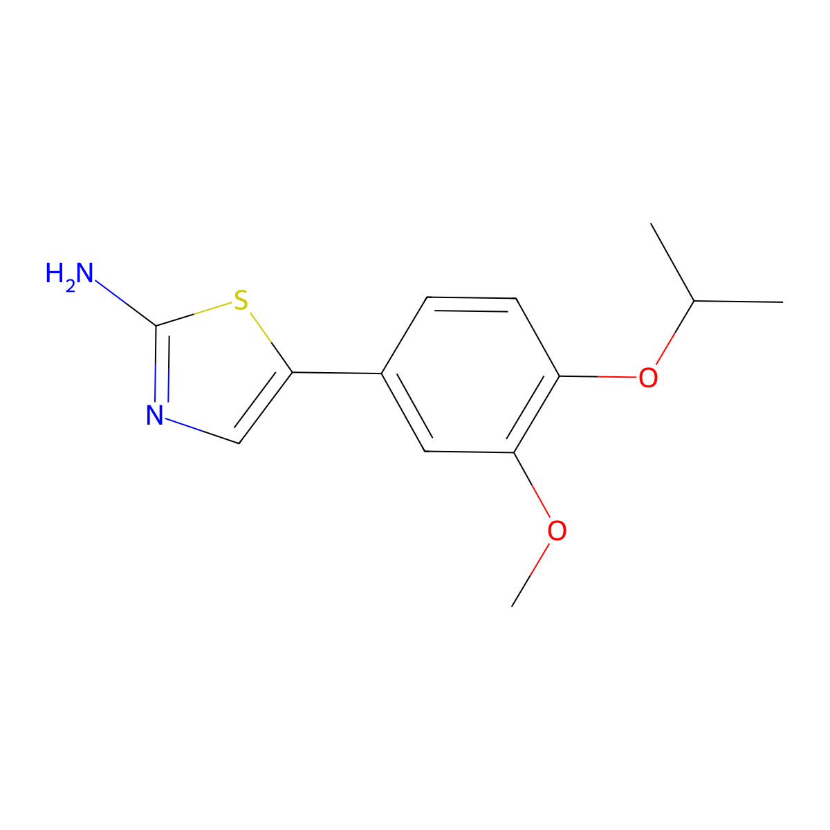 5-(4-Isopropoxy-3-methoxyphenyl)thiazol-2-amine molecular structure, CAS 2755717-77-0