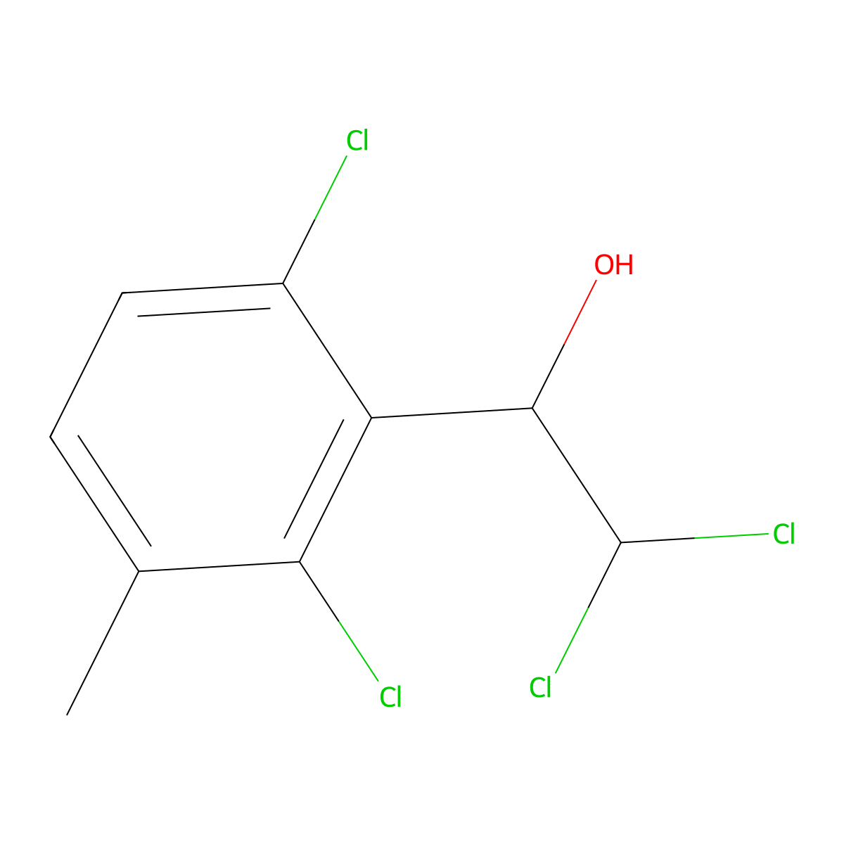 2,2-Dichloro-1-(2,6-dichloro-3-methylphenyl)ethanol molecular structure, CAS 2755718-56-8