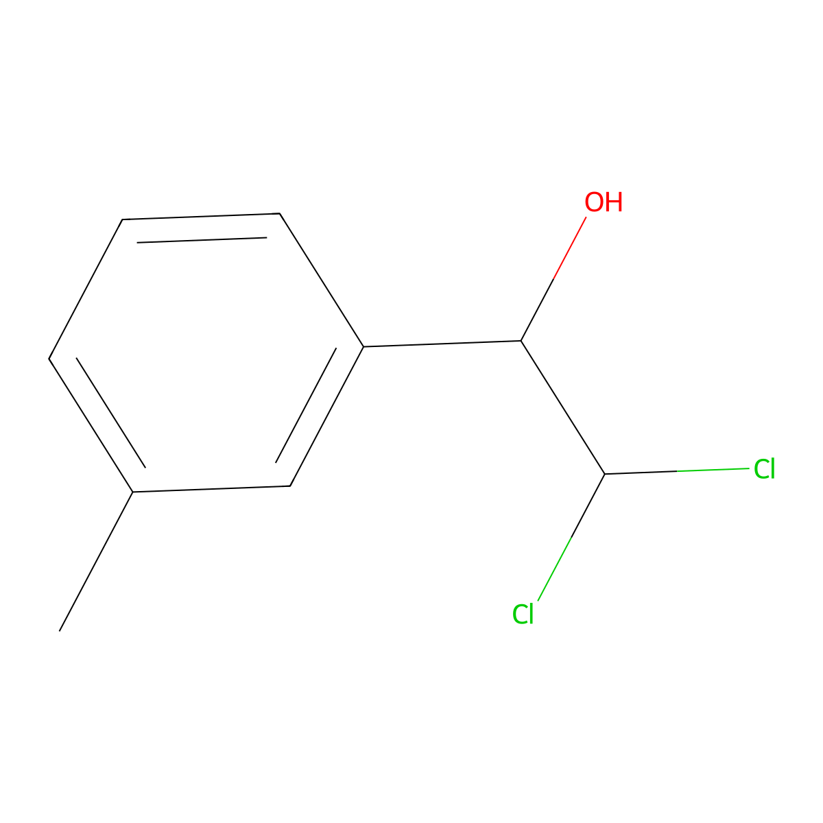 2,2-Dichloro-1-(m-tolyl)ethanol molecular structure, CAS 2755718-68-2