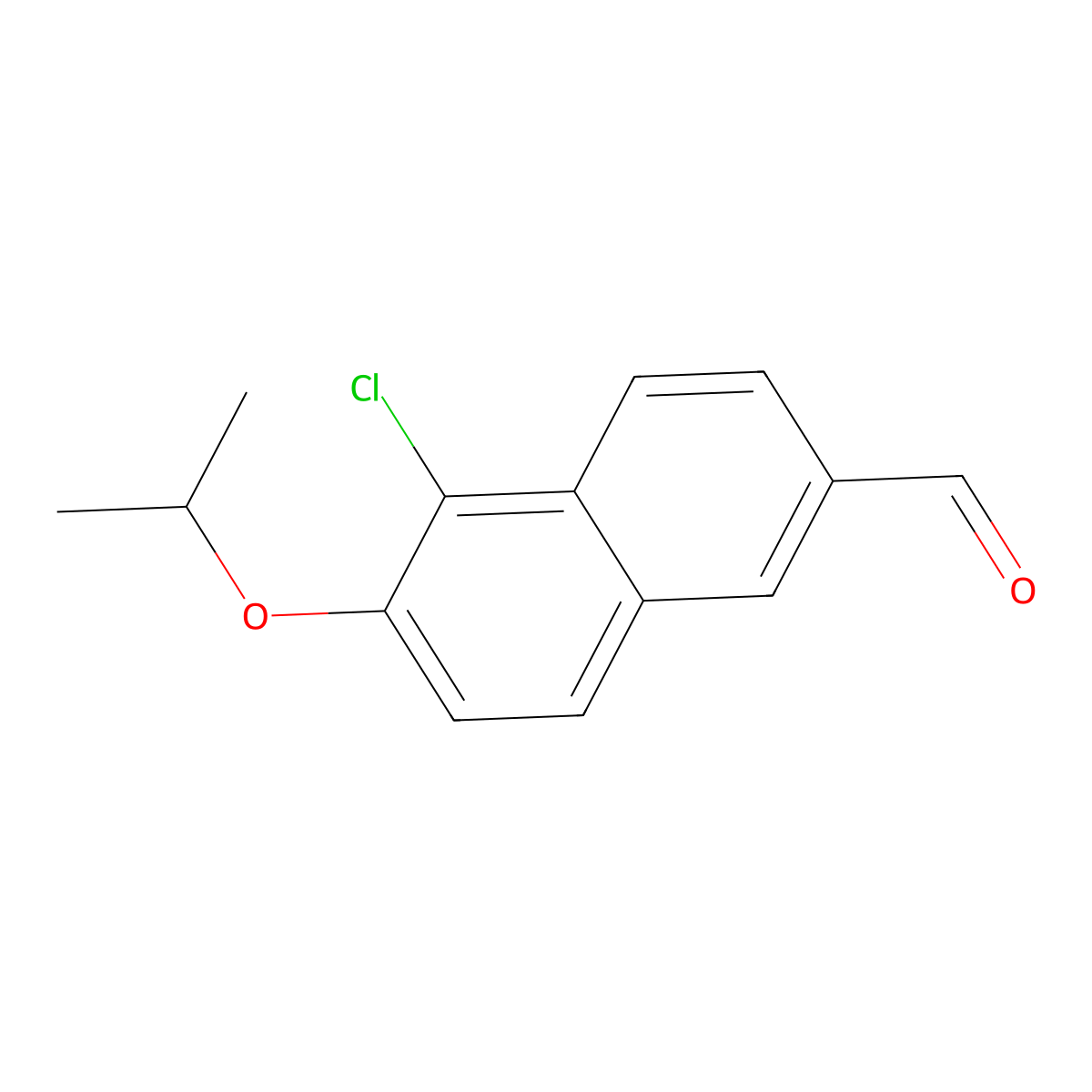 5-Chloro-6-isopropoxy-2-naphthaldehyde molecular structure, CAS 2755718-93-3
