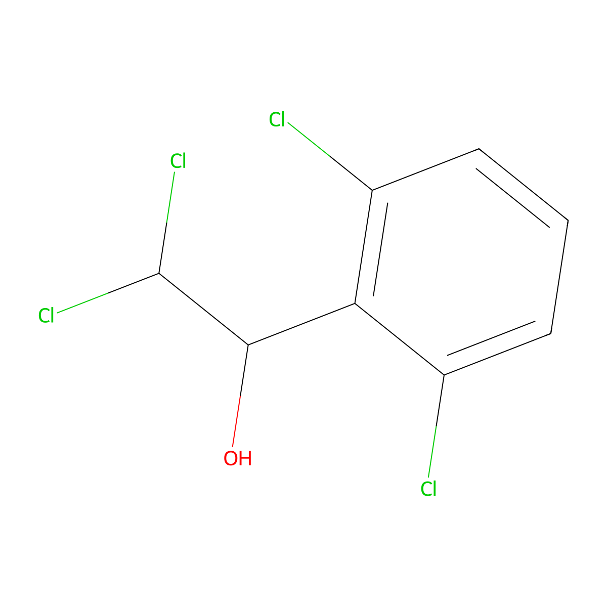2,2-Dichloro-1-(2,6-dichlorophenyl)ethanol molecular structure, CAS 2755719-07-2