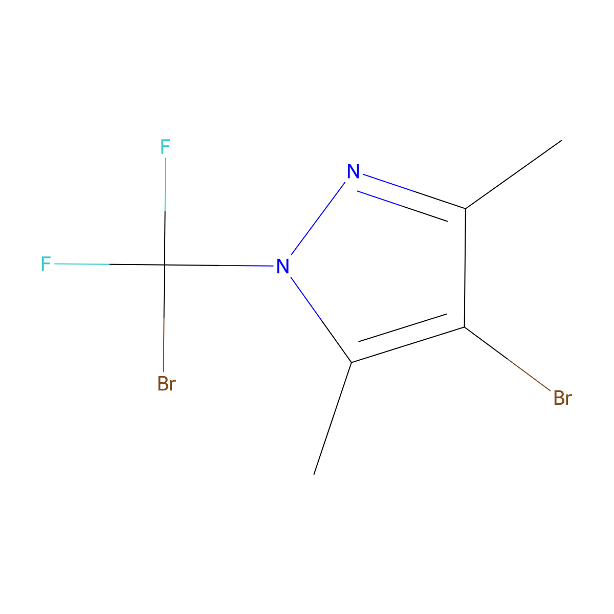 4-Bromo-1-(bromodifluoromethyl)-3,5-dimethyl-1H-pyrazole molecular structure, CAS 2755719-34-5