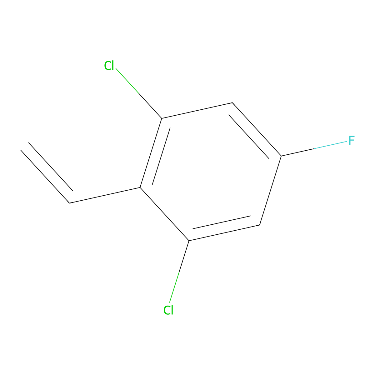 1,3-Dichloro-5-fluoro-2-vinylbenzene molecular structure, CAS 2755720-69-3