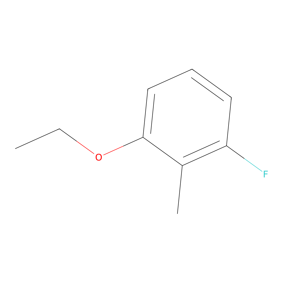 1-Ethoxy-3-fluoro-2-methylbenzene molecular structure, CAS 2755721-76-5