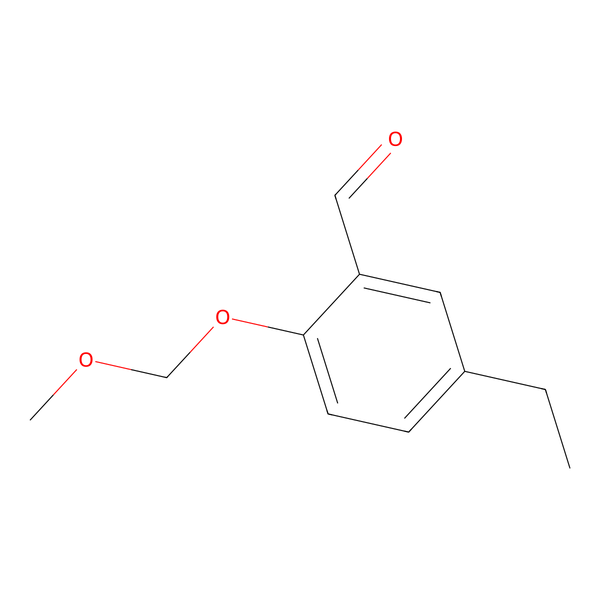 5-Ethyl-2-(methoxymethoxy)benzaldehyde molecular structure, CAS 2755722-41-7