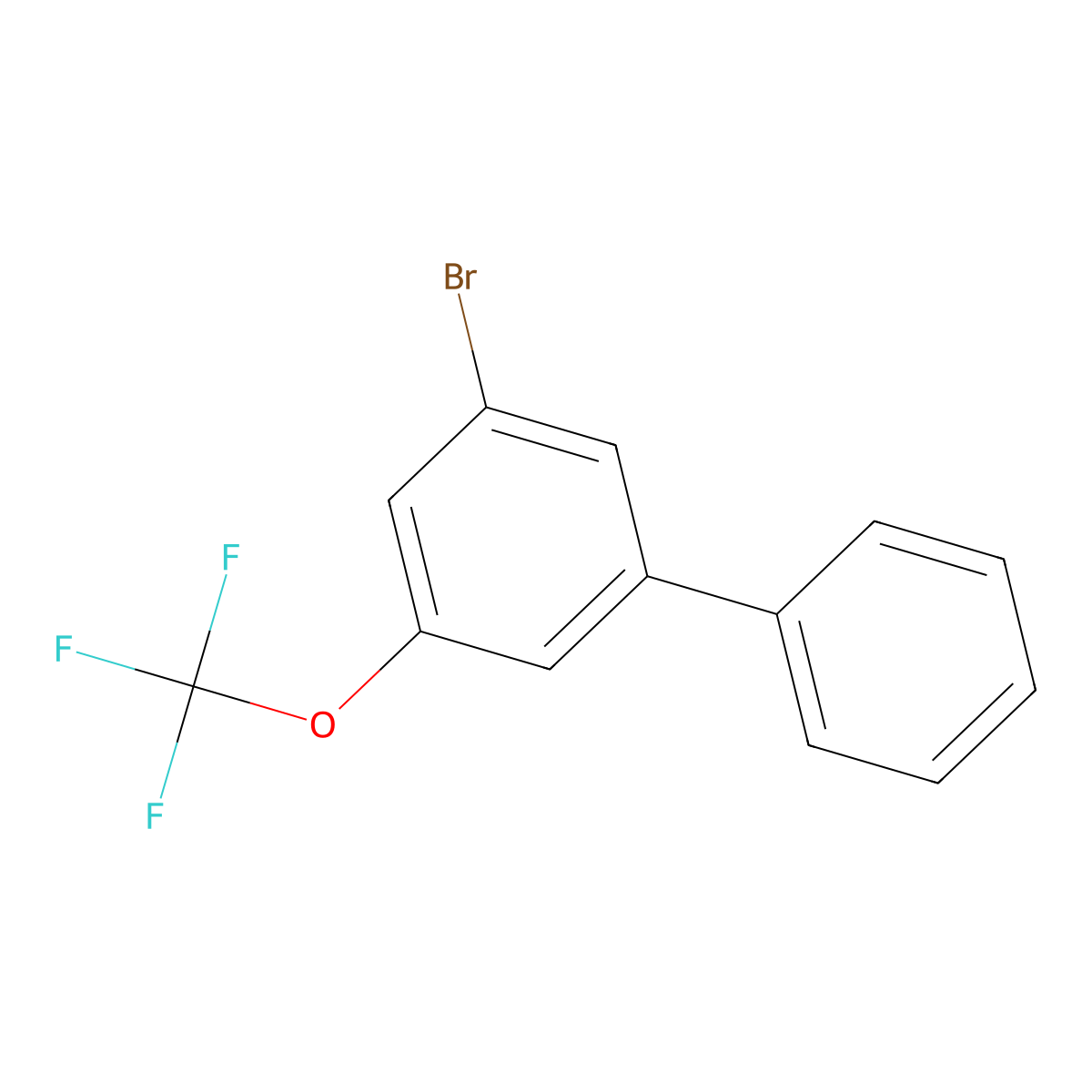 3-Bromo-5-(trifluoromethoxy)-1,1'-biphenyl molecular structure, CAS 2755722-44-0