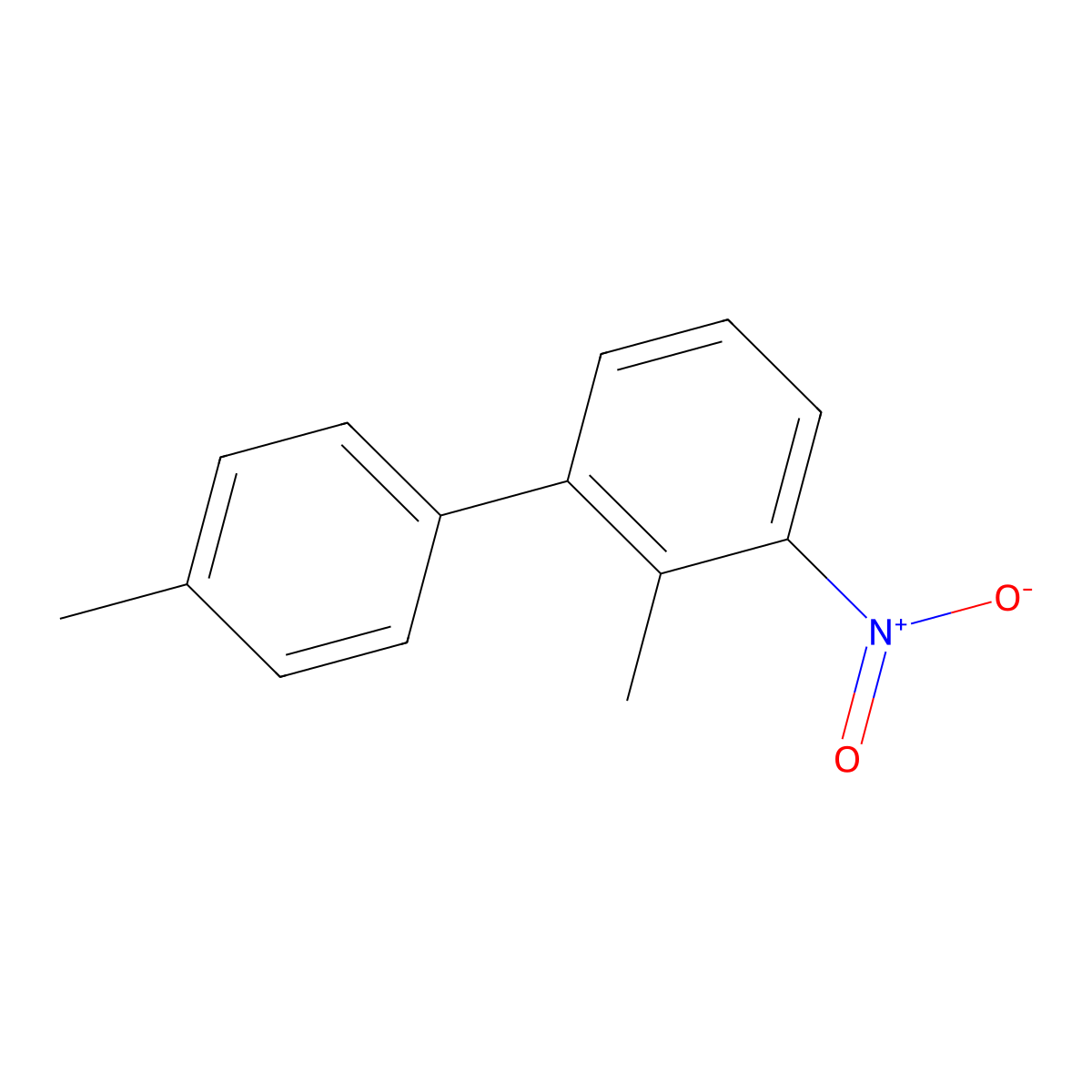 2,4'-Dimethyl-3-nitro-1,1'-biphenyl molecular structure, CAS 2755722-93-9
