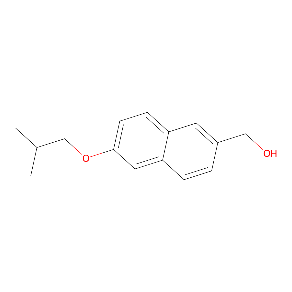 (6-Isobutoxynaphthalen-2-yl)methanol molecular structure, CAS 2755723-03-4