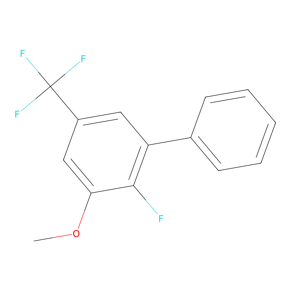 2-Fluoro-3-methoxy-5-(trifluoromethyl)-1,1'-biphenyl molecular structure, CAS 2755723-35-2