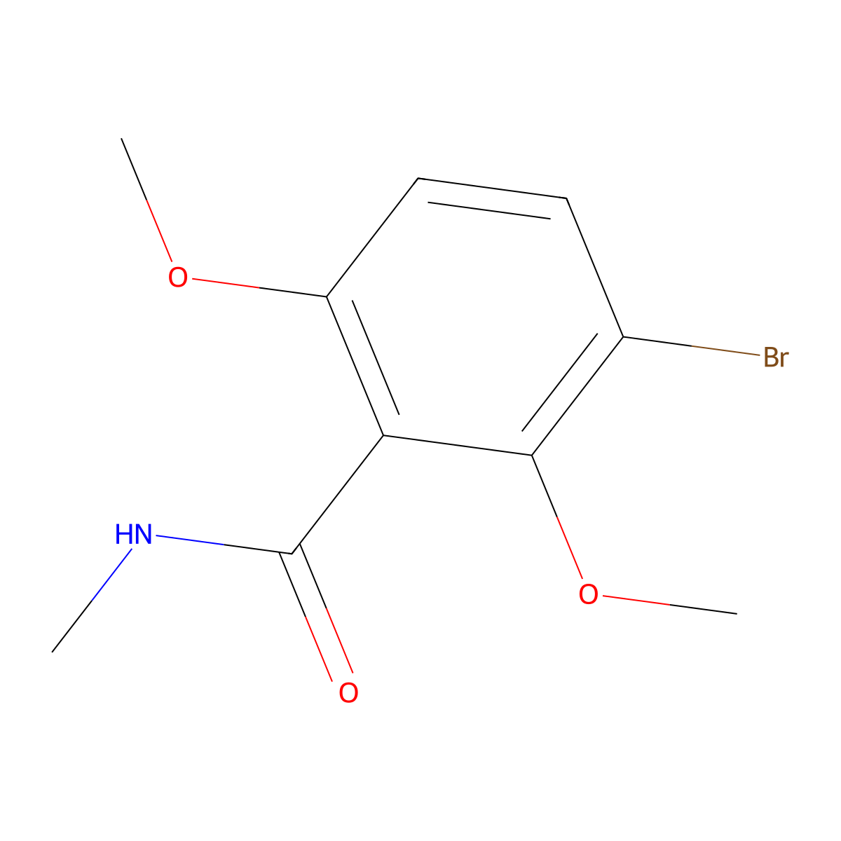 3-bromo-2,6-dimethoxy-N-methylbenzamide molecular structure, CAS 2755723-49-8