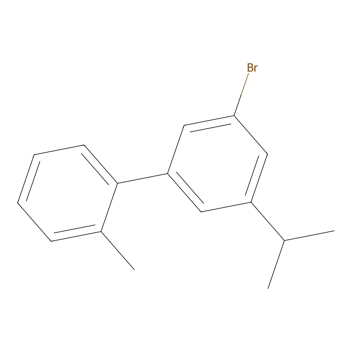 3'-Bromo-5'-isopropyl-2-methyl-1,1'-biphenyl molecular structure, CAS 2755724-05-9
