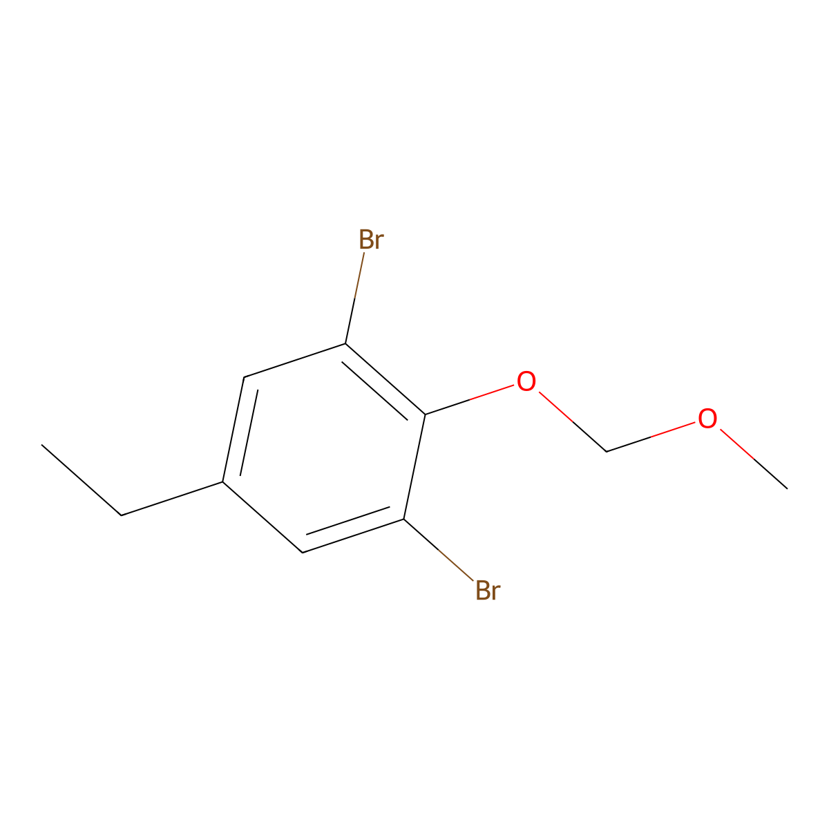 1,3-Dibromo-5-ethyl-2-(methoxymethoxy)benzene molecular structure, CAS 2755724-37-7
