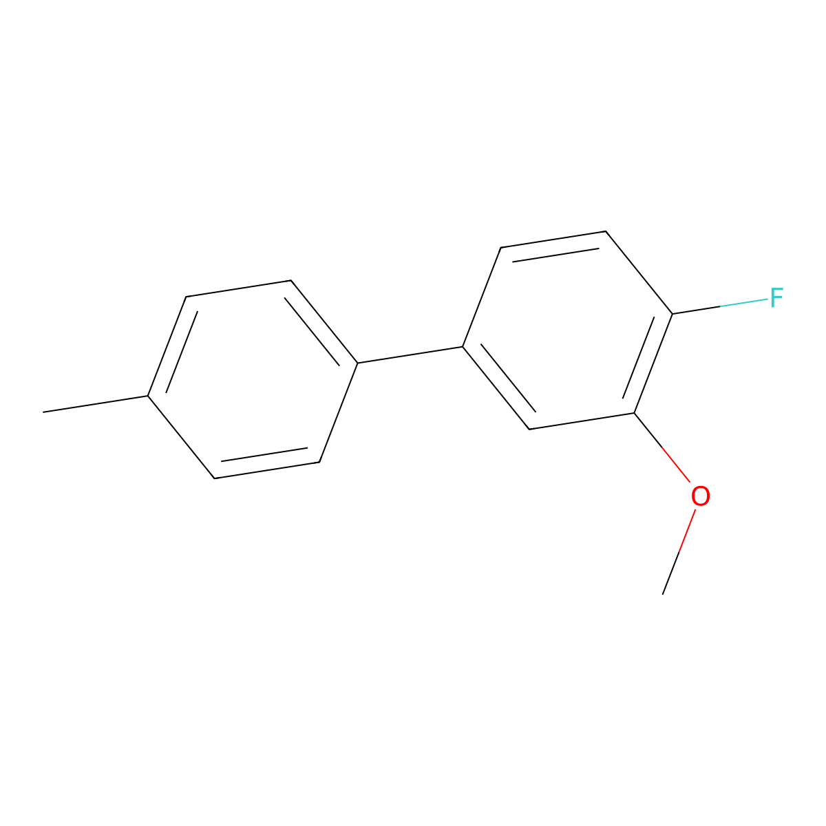 4-Fluoro-3-methoxy-4'-methyl-1,1'-biphenyl molecular structure, CAS 2755724-57-1