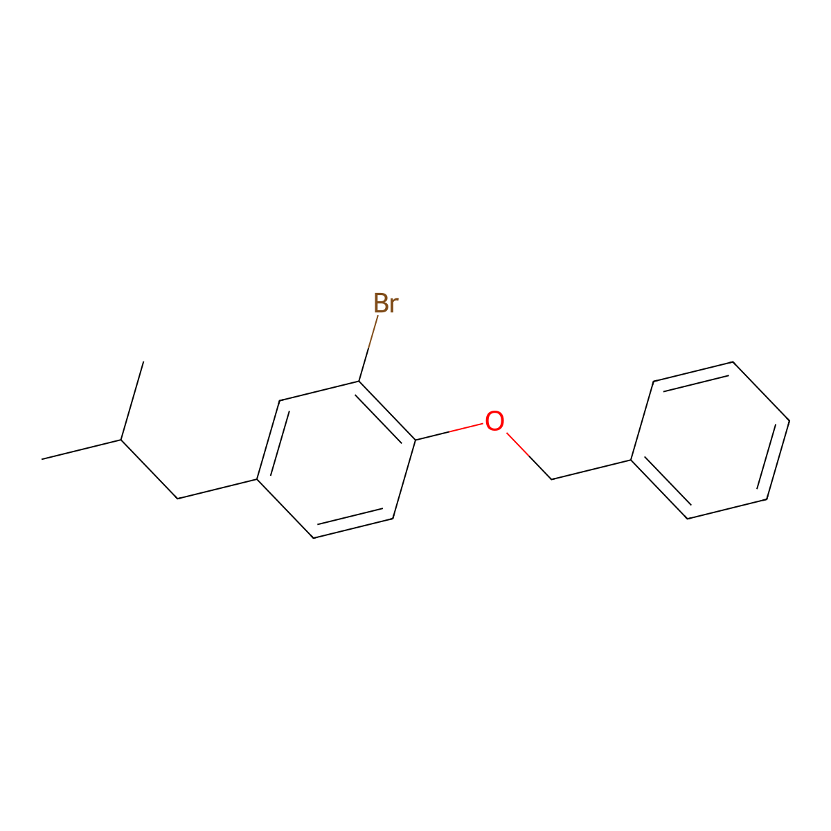1-(Benzyloxy)-2-bromo-4-isobutylbenzene molecular structure, CAS 2755724-58-2