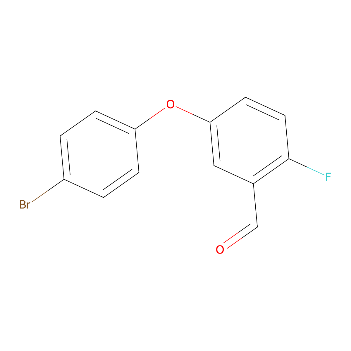 5-(4-Bromophenoxy)-2-fluorobenzaldehyde molecular structure, CAS 2755724-80-0