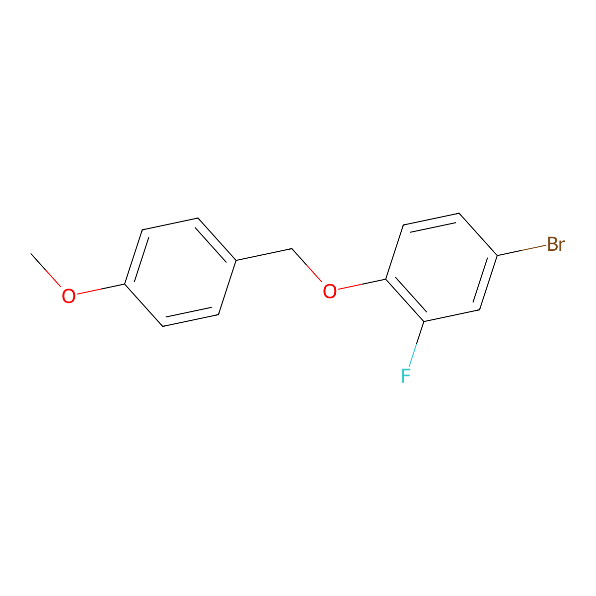 4-Bromo-2-fluoro-1-((4-methoxybenzyl)oxy)benzene molecular structure, CAS 2755724-83-3