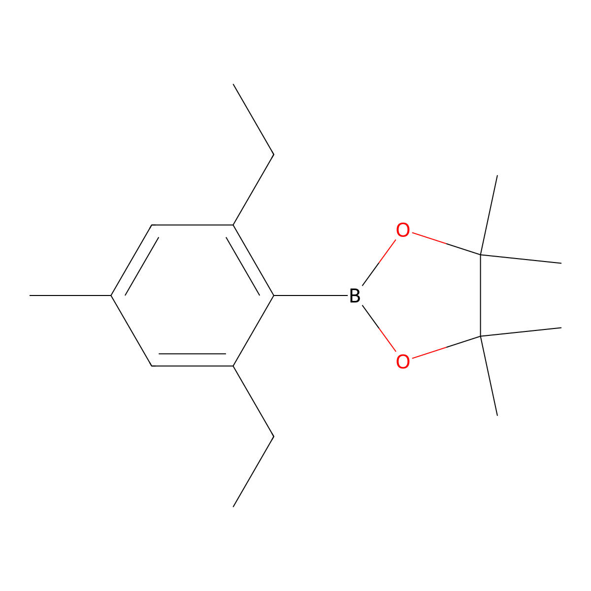 2-(2,6-Diethyl-4-methylphenyl)-4,4,5,5-tetramethyl-1,3,2-dioxaborolane molecular structure, CAS 2755733-07-2