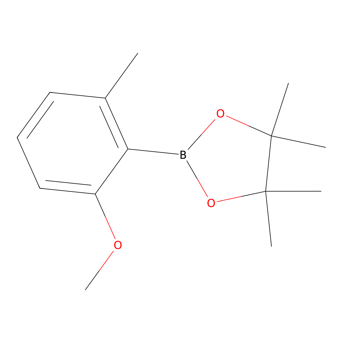 2-(2-Methoxy-6-methylphenyl)-4,4,5,5-tetramethyl-1,3,2-dioxaborolane molecular structure, CAS 2755733-10-7