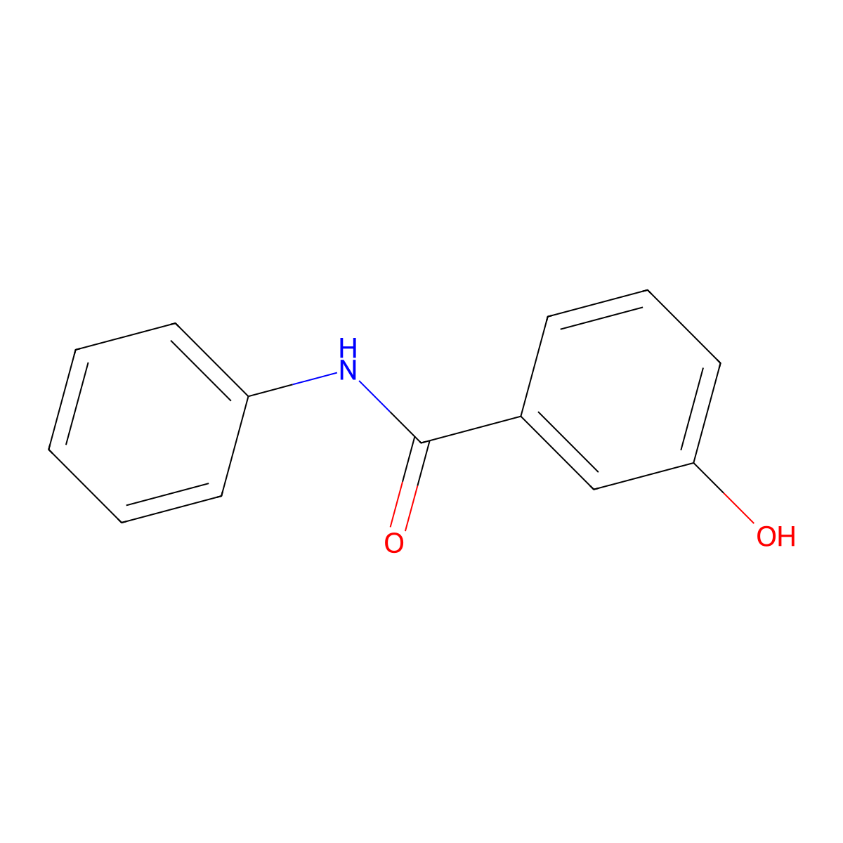 3-hydroxy-N-phenylbenzamide molecular structure, CAS 27559-45-1