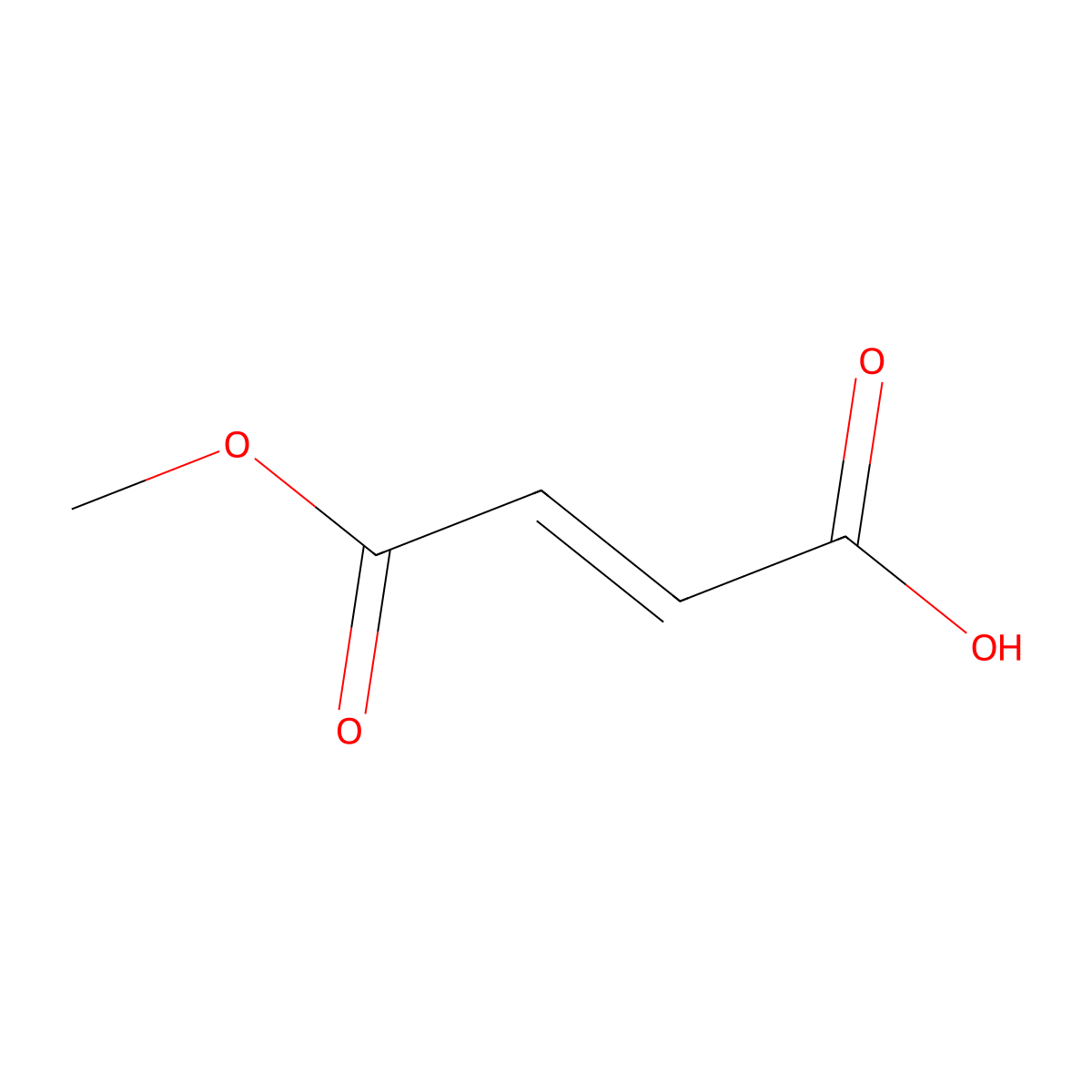 Monomethyl Fumarate molecular structure, CAS 2756-87-8