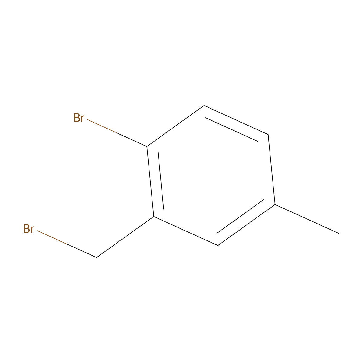 1-Bromo-2-(bromomethyl)-4-methylbenzene molecular structure, CAS 27561-50-8
