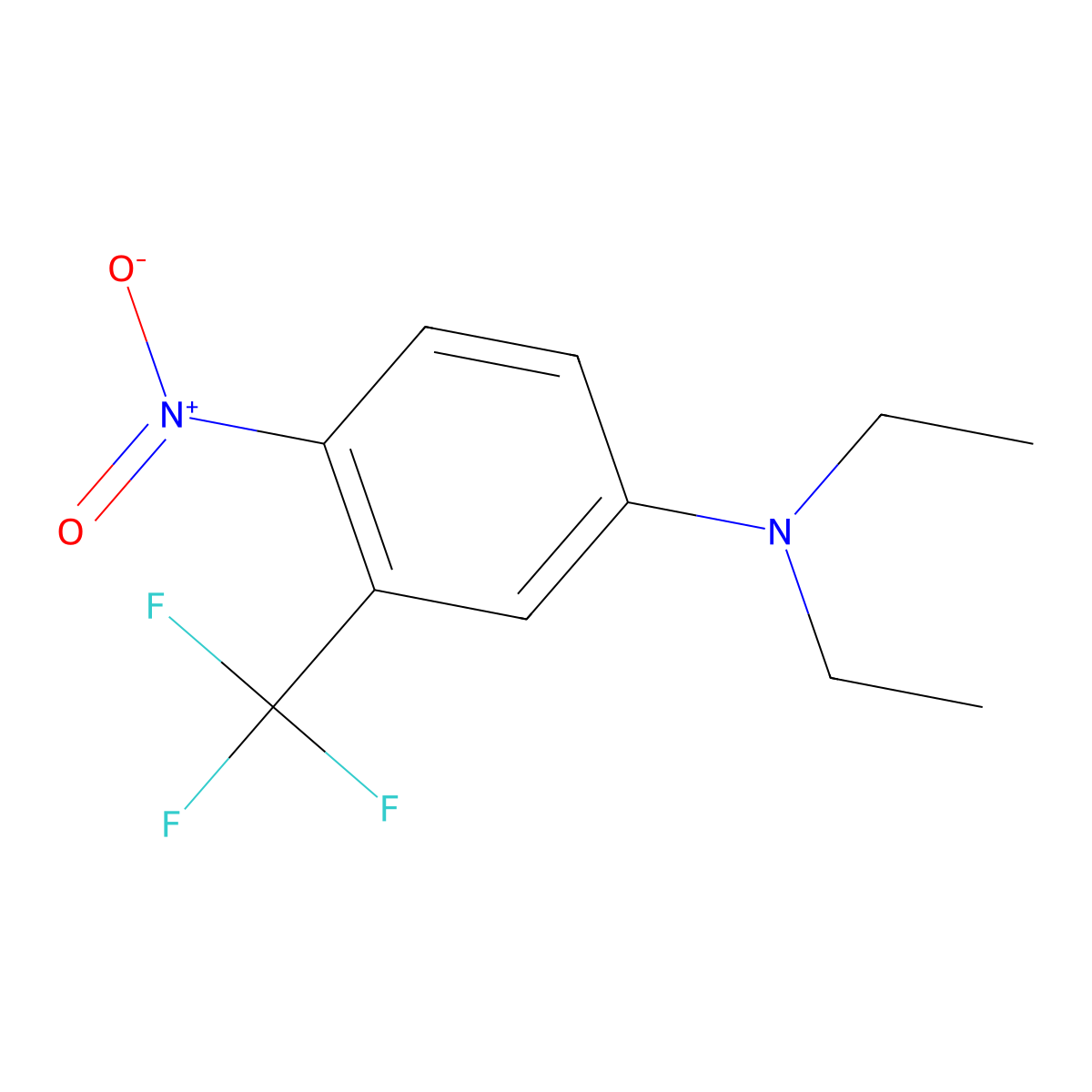 N,N-Diethyl-4-nitro-3-(trifluoromethyl)aniline molecular structure, CAS 2756181-02-7