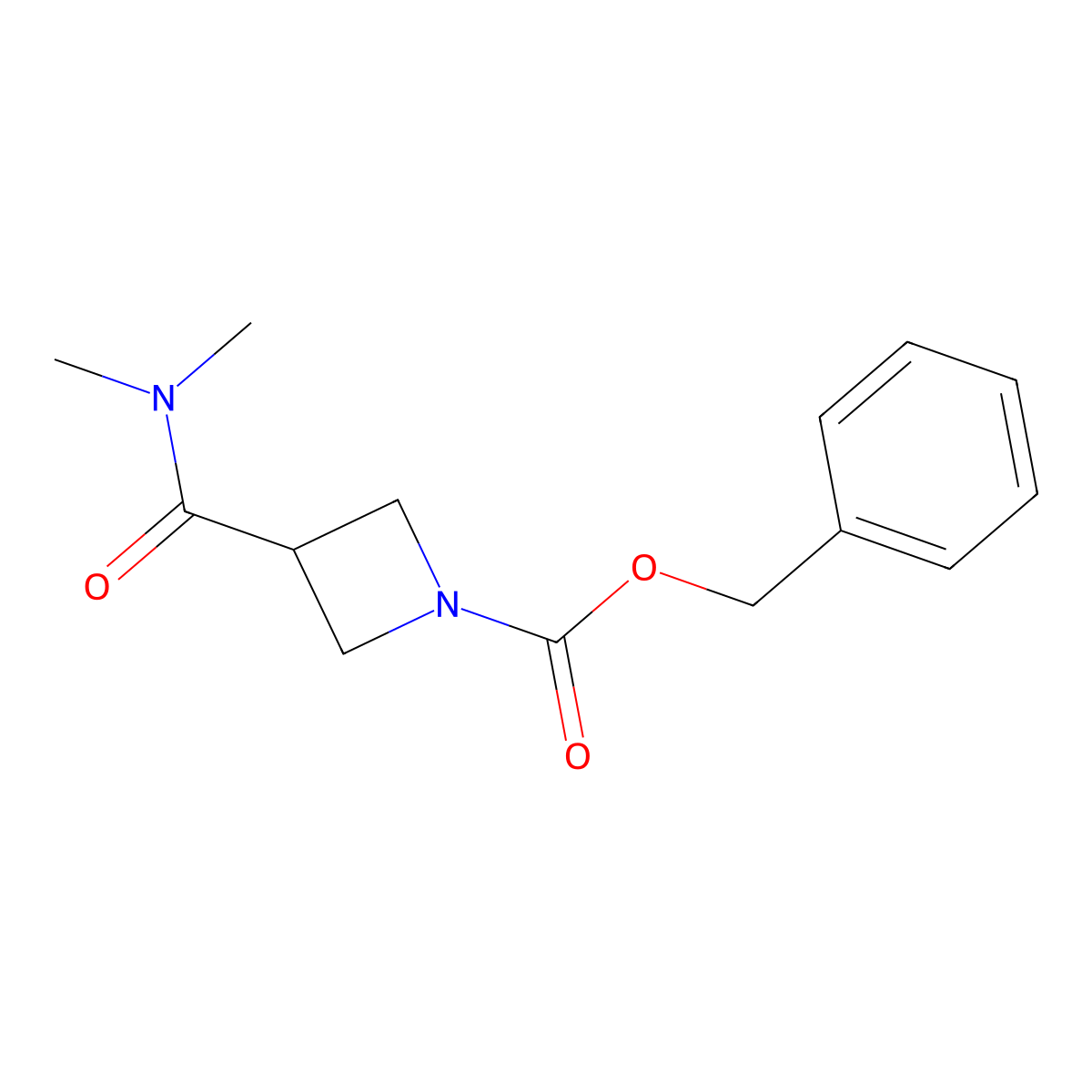 Benzyl 3-(dimethylcarbamoyl)azetidine-1-carboxylate molecular structure, CAS 2756181-18-5