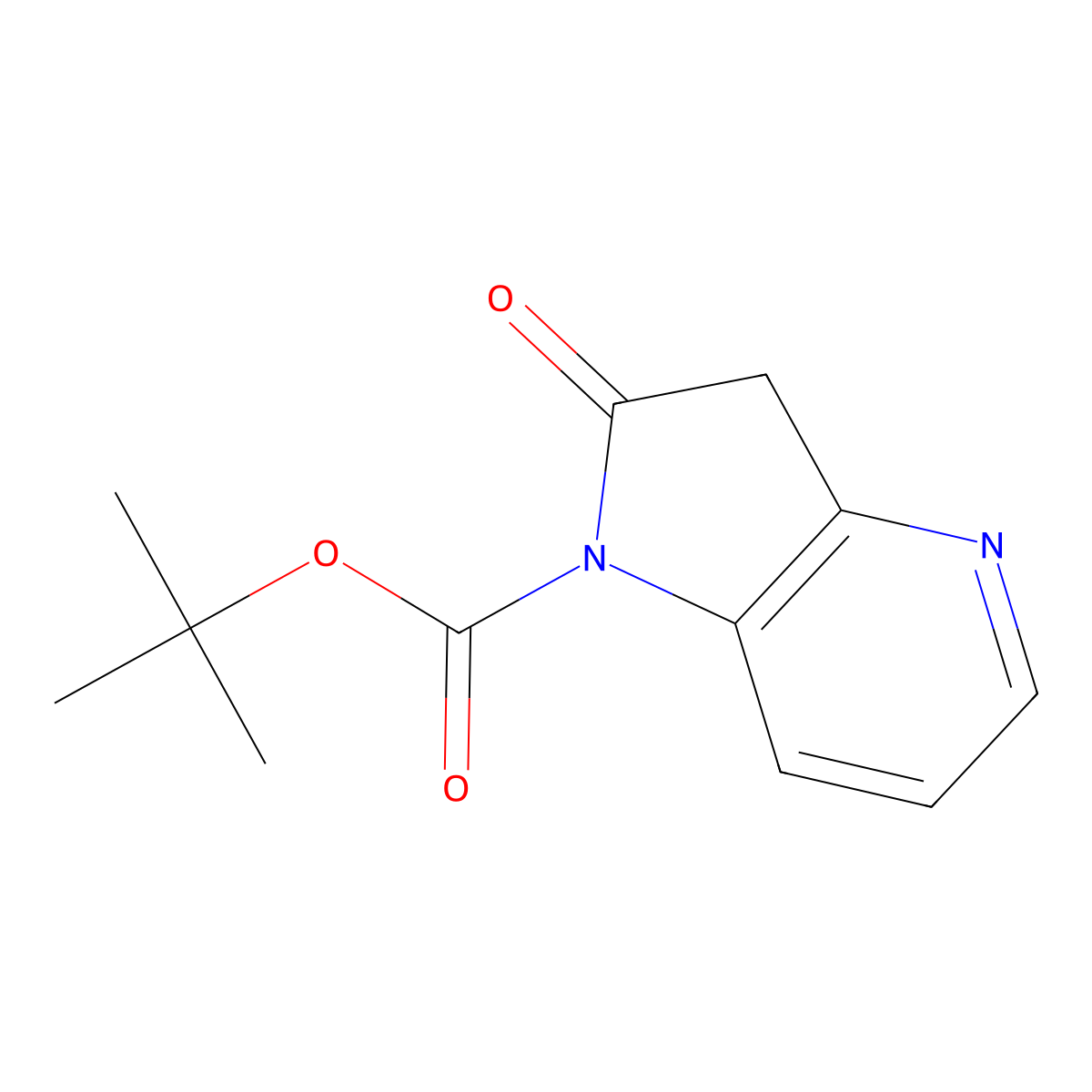 tert-Butyl 2-oxo-3H-pyrrolo[3,2-b]pyridine-1-carboxylate molecular structure, CAS 2756181-19-6