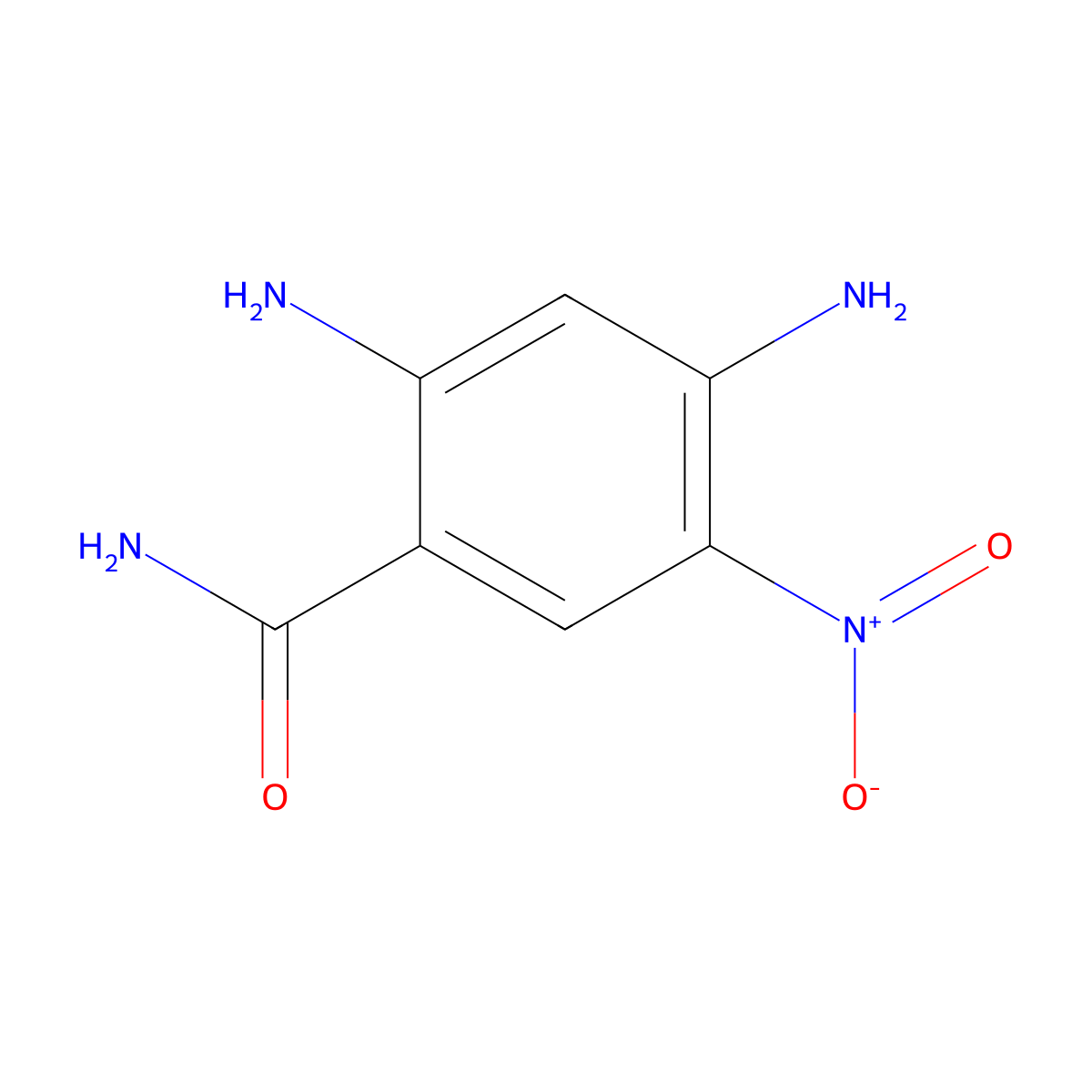 2,4-Diamino-5-nitrobenzamide molecular structure, CAS 2756181-29-8