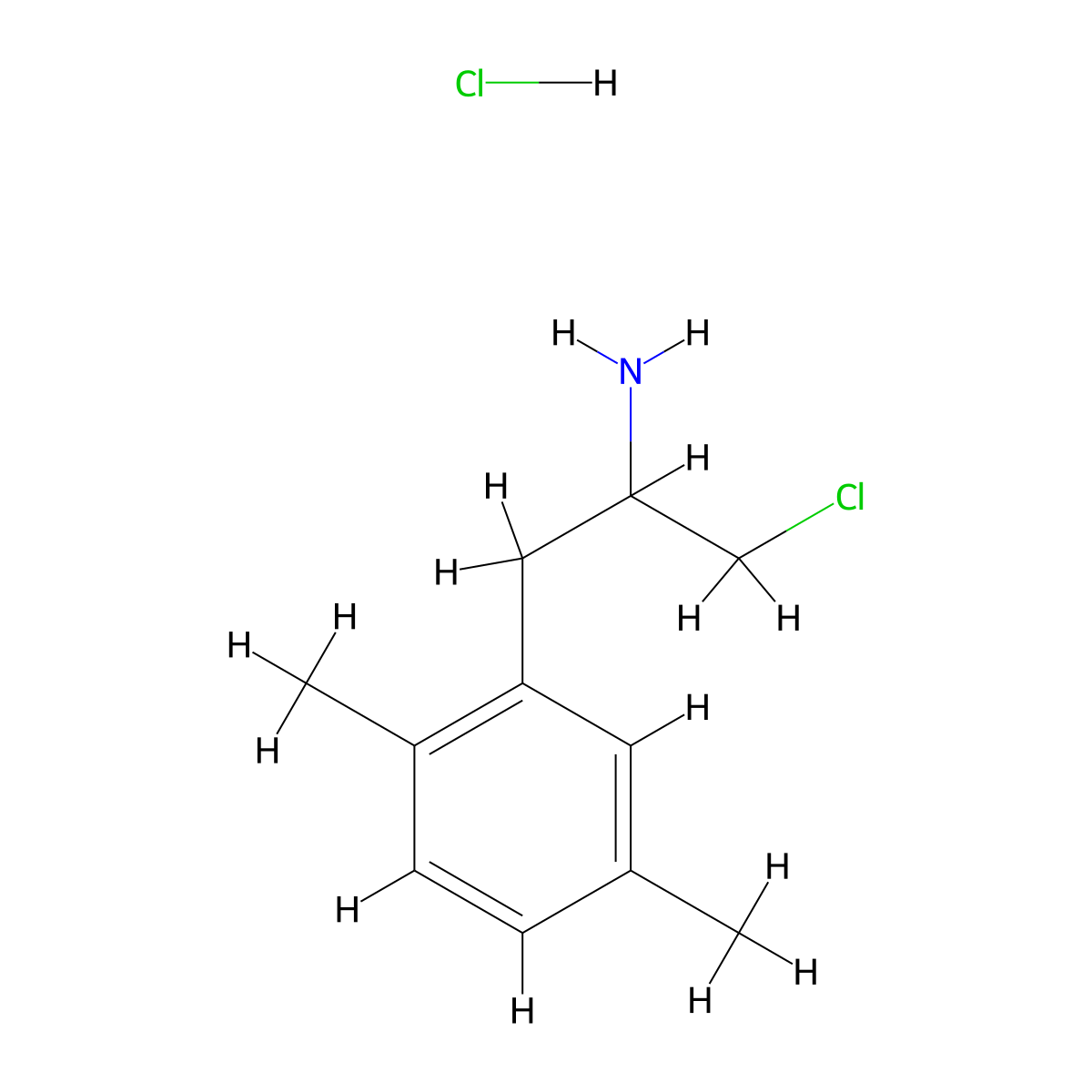 1-Chloro-3-(2,5-dimethylphenyl)propan-2-amine hydrochloride molecular structure, CAS 2756226-39-6