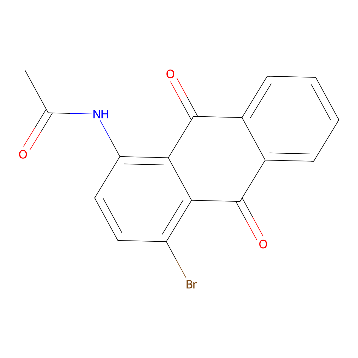 N-(4-Bromo-9,10-dioxo-9,10-dihydroanthracen-1-YL)acetamide molecular structure, CAS 27563-14-0