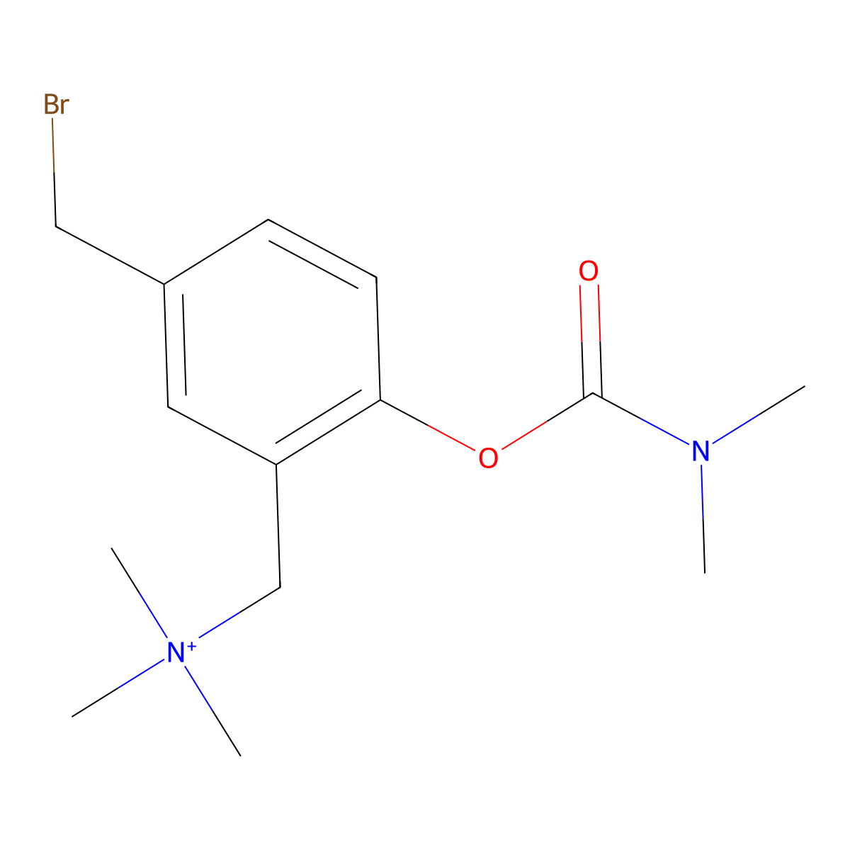 1-(5-(Bromomethyl)-2-((dimethylcarbamoyl)oxy)phenyl)-N,N,N-trimethylmethanaminium molecular structure, CAS 2756385-27-8