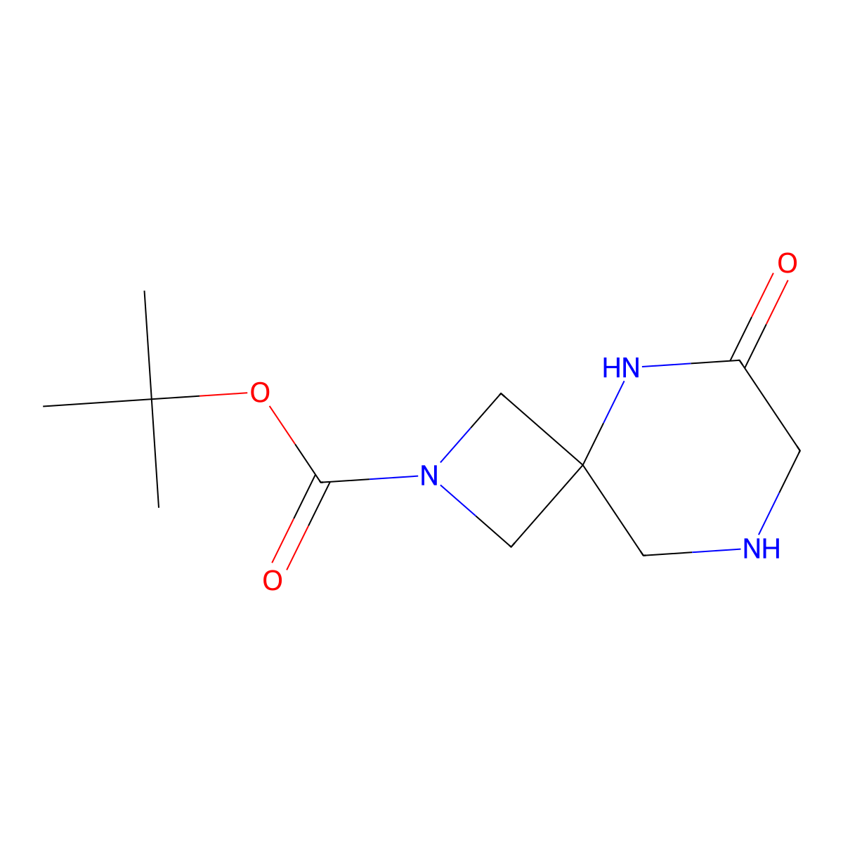Tert-butyl 6-oxo-2,5,8-triazaspiro[3.5]nonane-2-carboxylate molecular structure, CAS 2756566-57-9