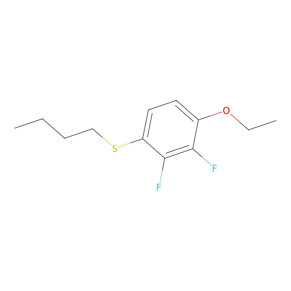 Butyl(4-ethoxy-2,3-difluorophenyl)sulfane molecular structure, CAS 2756774-28-2