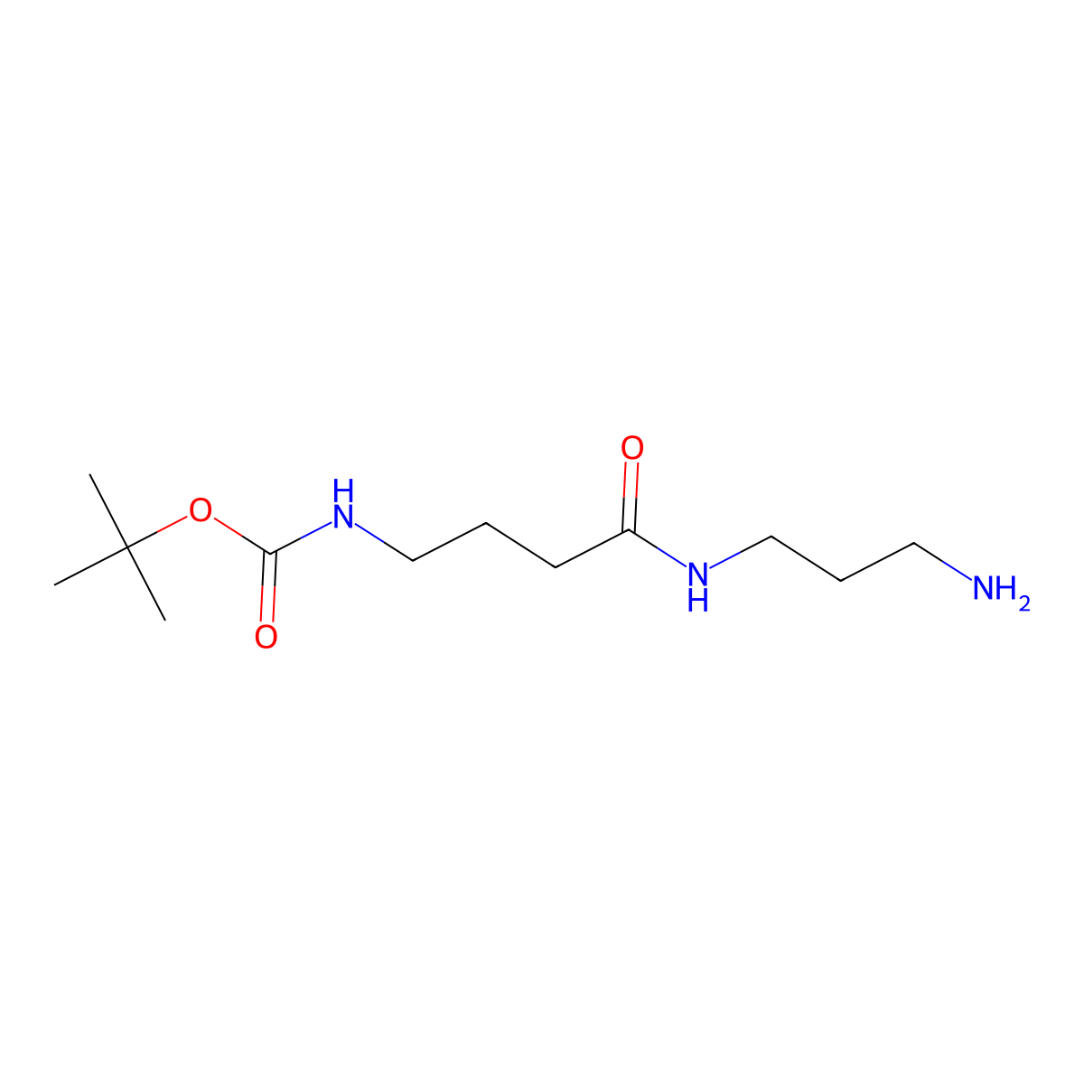 tert-butyl N-{3-[(3-aminopropyl)carbamoyl]propyl}carbamate molecular structure, CAS 2756832-64-9
