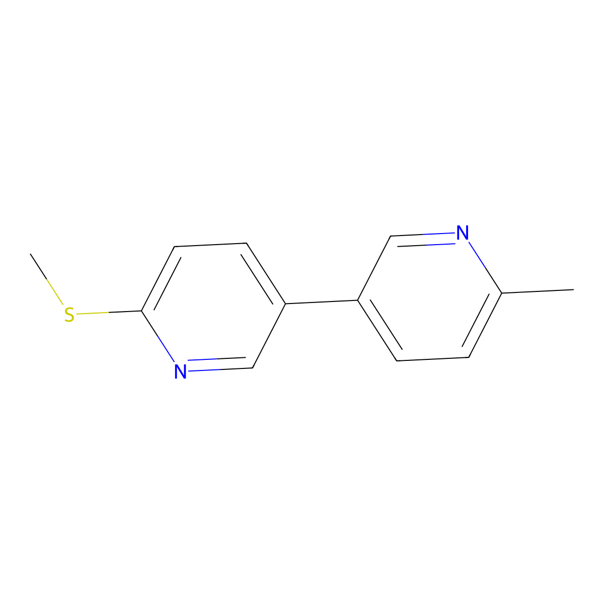 6-Methyl-6'-(methylthio)-3,3'-bipyridine molecular structure, CAS 2756959-23-4