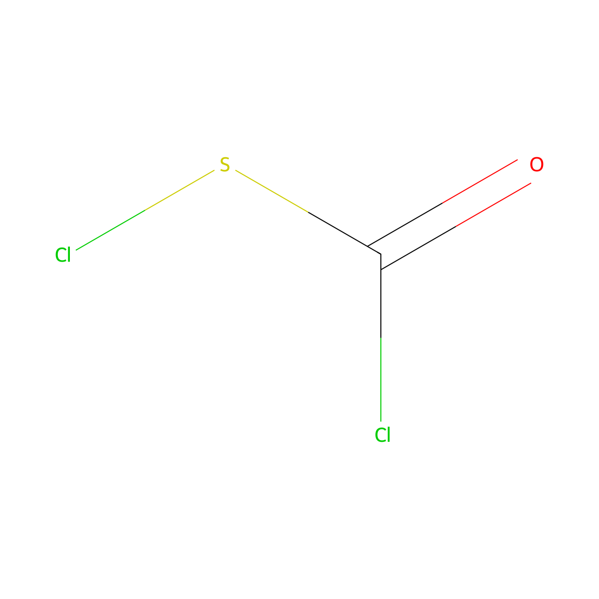 (Chlorothio)formyl chloride molecular structure, CAS 2757-23-5