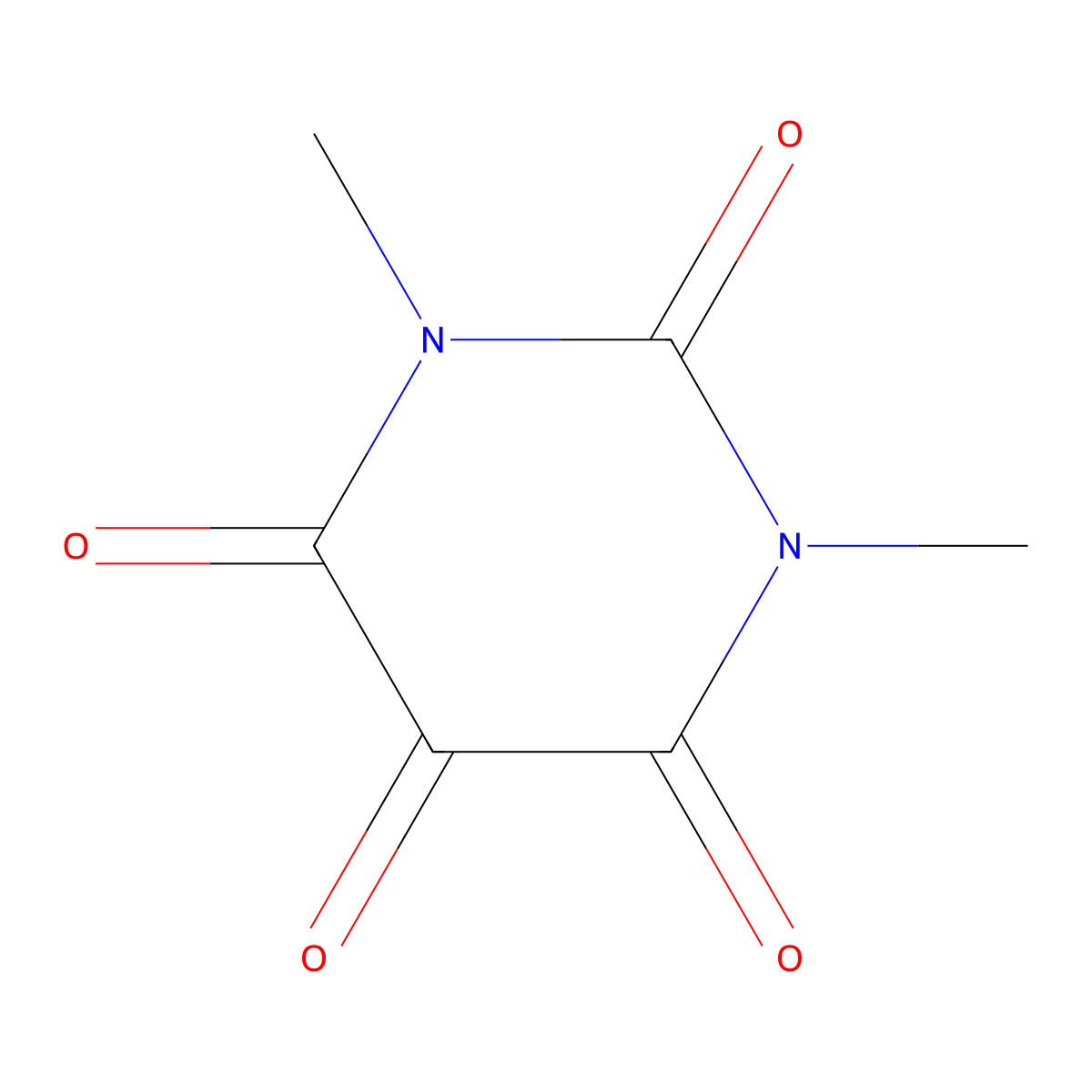 1,3-Dimethylalloxan molecular structure, CAS 2757-85-9