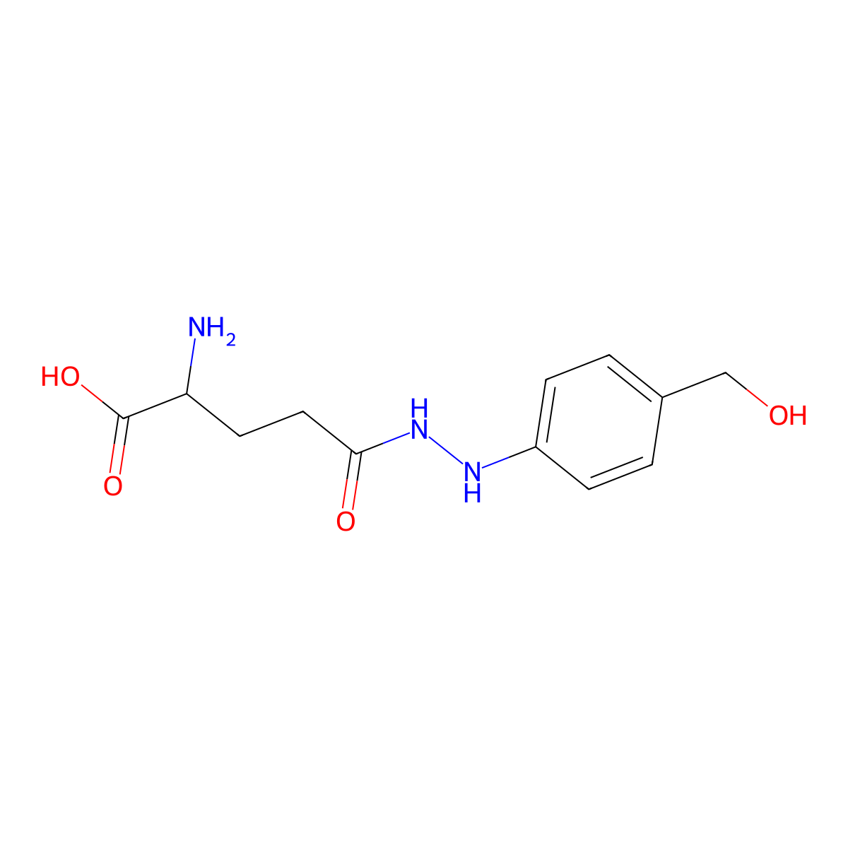 Agaritine molecular structure, CAS 2757-90-6