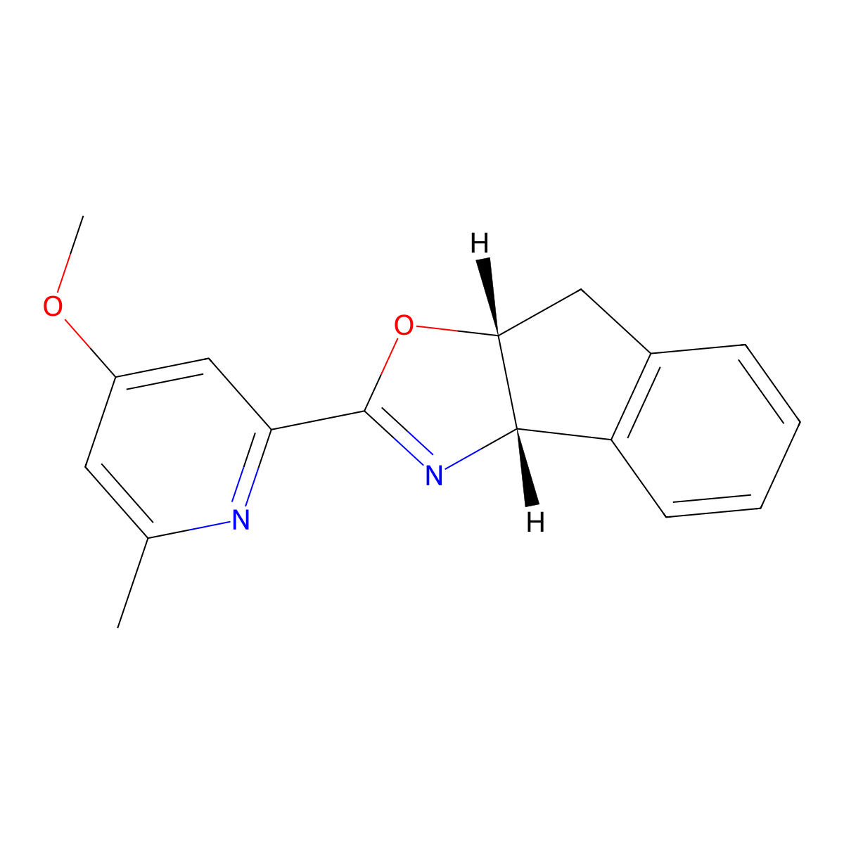 (3AS,8aR)-2-(4-methoxy-6-methylpyridin-2-yl)-8,8a-dihydro-3aH-indeno[1,2-d]oxazole molecular structure, CAS 2757082-41-8