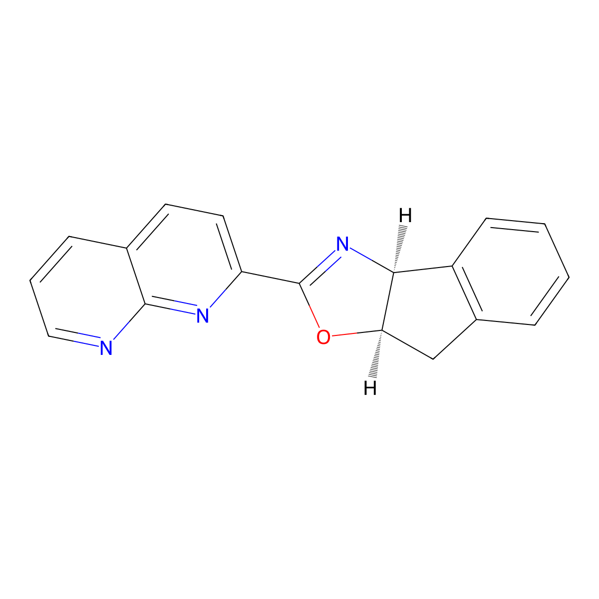 (3aS,8aR)-2-(1,8-Naphthyridin-2-yl)-8,8a-dihydro-3aH-indeno[1,2-d]oxazole molecular structure, CAS 2757082-48-5