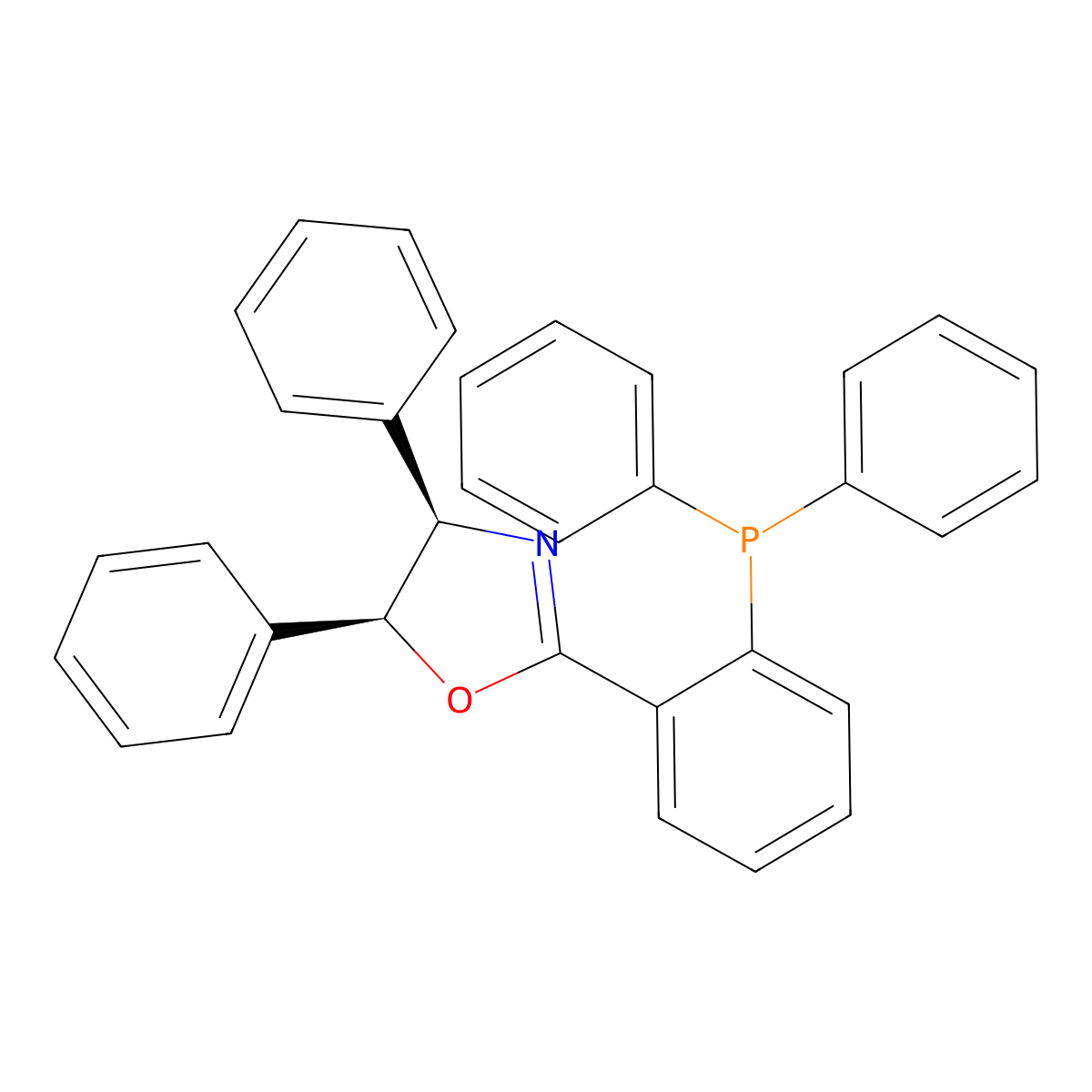 (4R,5S)-2-(2-(Diphenylphosphanyl)phenyl)-4,5-diphenyl-4,5-dihydrooxazole molecular structure, CAS 2757082-54-3