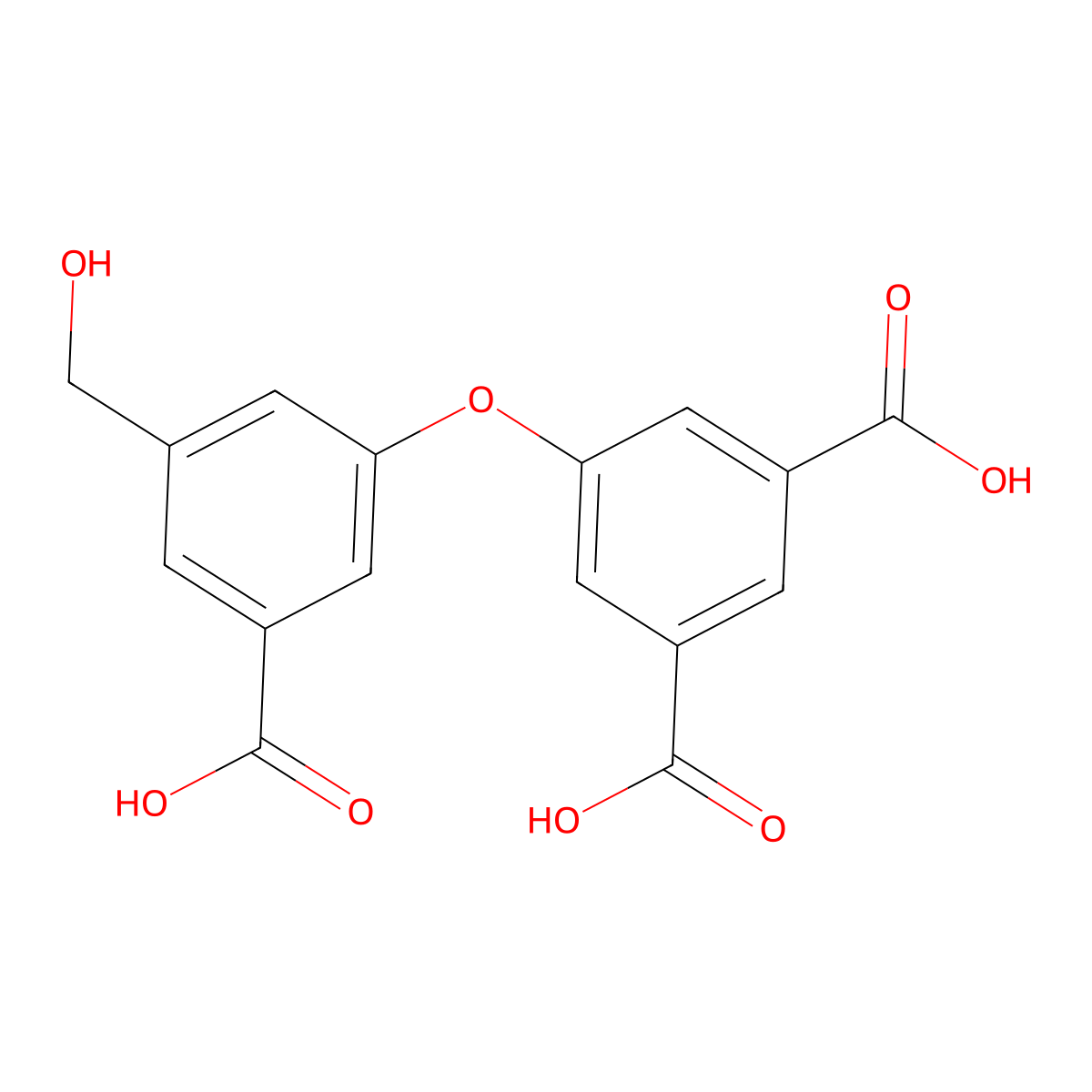5-(3-Carboxy-5-(hydroxymethyl)phenoxy)isophthalic acid molecular structure, CAS 2757082-76-9
