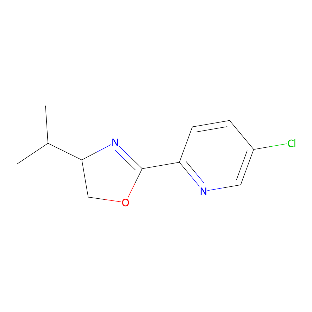 (S)-2-(5-Chloropyridin-2-yl)-4-isopropyl-4,5-dihydrooxazole molecular structure, CAS 2757083-19-3