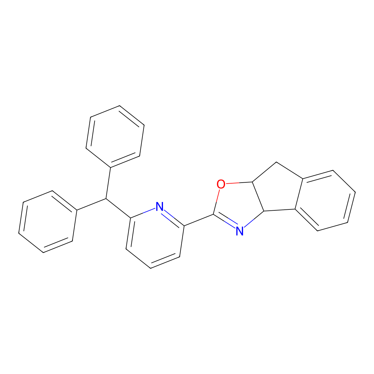 (3aS,8aR)-2-(6-Benzhydrylpyridin-2-yl)-8,8a-dihydro-3aH-indeno[1,2-d]oxazole molecular structure, CAS 2757083-52-4